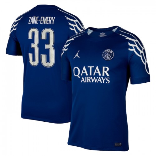 Maillot de Foot Paris Saint-Germain Zaire Emery 33 Quatrième 2024-25 Maillot de Foot Paris Saint-Germain Zaire Emery 33 Quatrième 2024-25